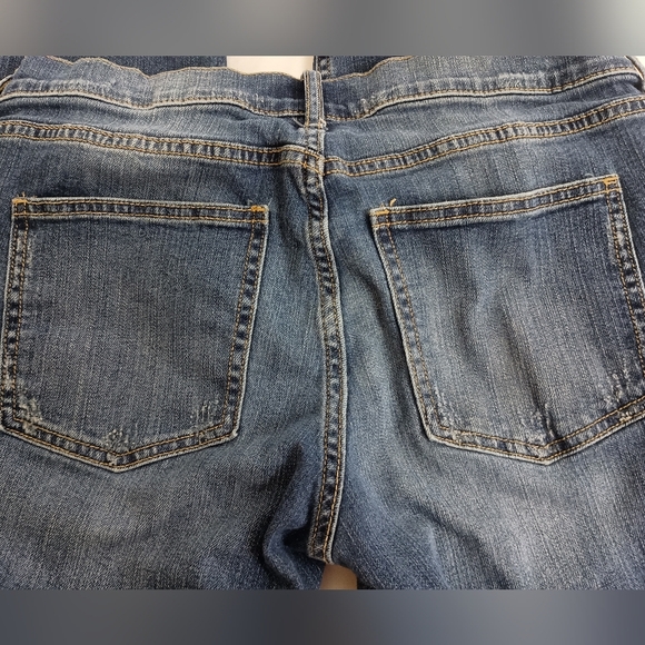 BANANA REPUBLIC Dark Blue Women's Girlfriend Designer Jeans (#1,402) - Picture 4 of 5